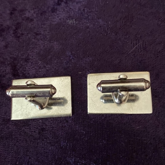 Hickok silver tone Cufflinks vintage - Picture 2 of 2